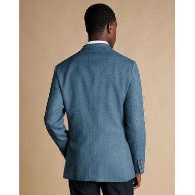 Charles Tyrwhitt Natural Stretch Twill Suit Jacket — Navy