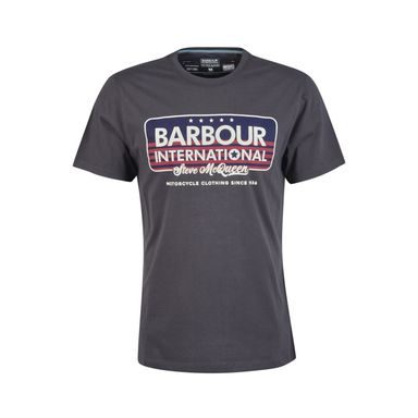 Bavlněné tričko Barbour International Tanner Tee - Night Grey