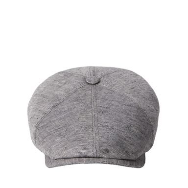 Stetson Herringbone Kent Wool Cap — Grey