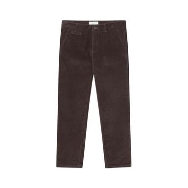 KnowledgeCotton Apparel Corduroy Chino Pants — Chocolate Plum