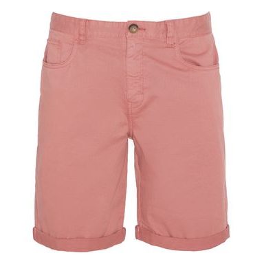 Barbour Overdyed Twill Shorts — Pink Clay