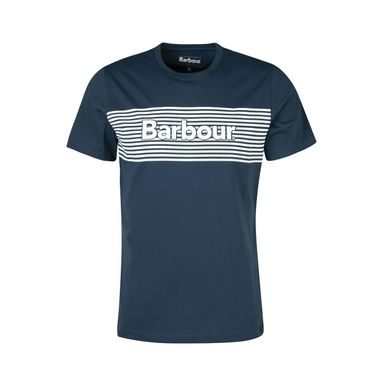 Bavlněné tričko Barbour Coundon Graphic — Navy