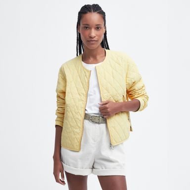 Barbour Caroline Quilted Jacket — Lemon Souffle