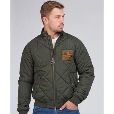 Barbour Powell Quilted Jacket — Olive