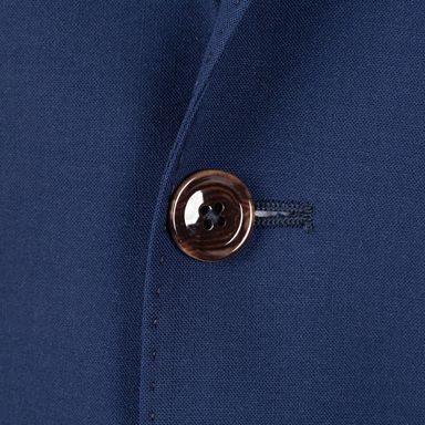 Fraktálová kravata John & Paul — Modro-oranžová