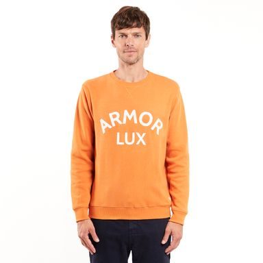 Bavlněná mikina s potiskem Armor Lux Heritage Sweatshirt — Rusty