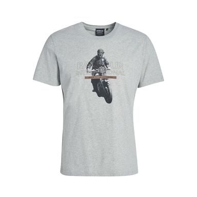 Barbour International Race T-Shirt — Grey Marl