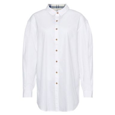 Barbour Oxford Short Sleeve Tailored Shirt — Dark Denim