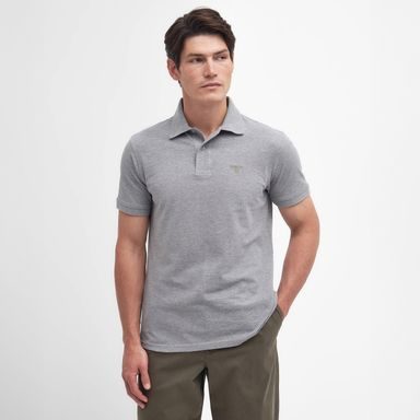 Barbour Lightweight Sports Polo Shirt — Grey Marl