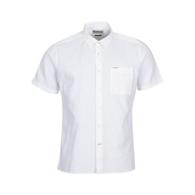 Barbour Nelson Short Sleeve Shirt — Classic White