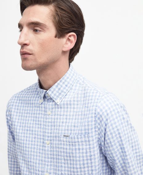 Barbour Kanehill Tailored Shirt — Sky