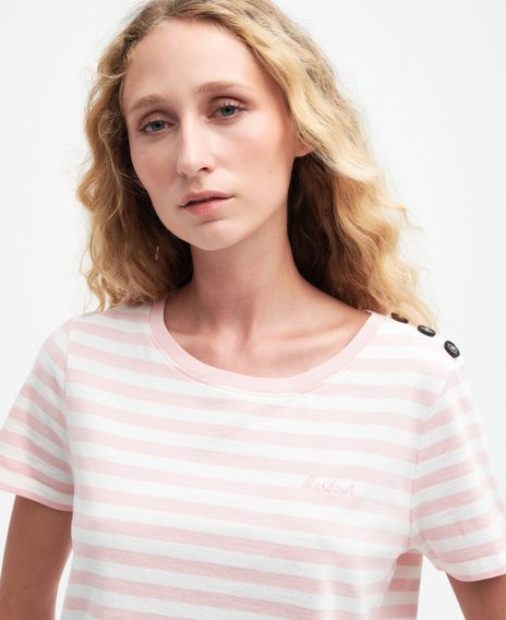 Barbour Ferryside T-Shirt — Shell Pink