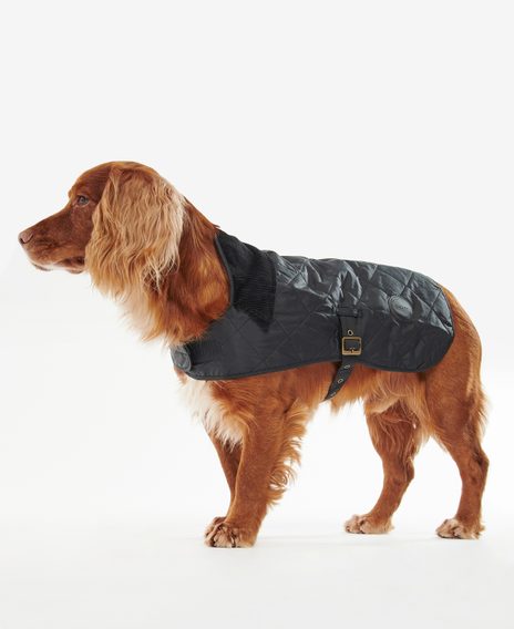 Barbour Quilted Dog Coat — Black