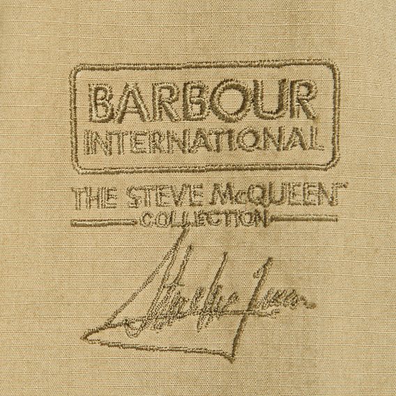 Odolná bavlněná bunda Barbour International McQueen Terrance Chore — Olive