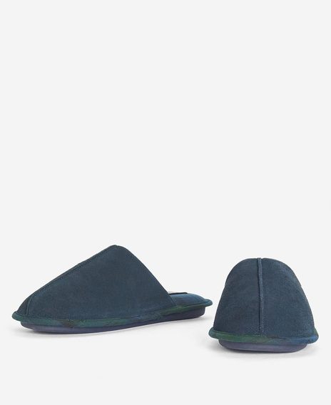 Barbour Foley Slippers — Navy