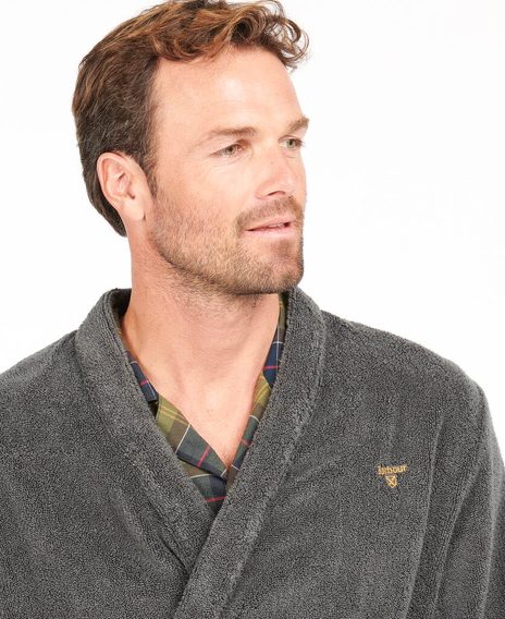 Barbour Lachlan Dressing Gown — Charcoal