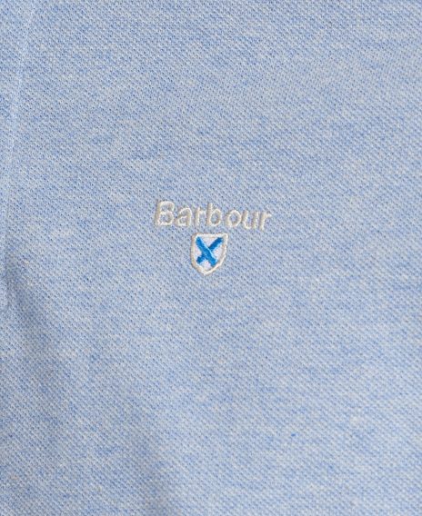 Barbour Tartan Pique Polo Shirt — Battleship