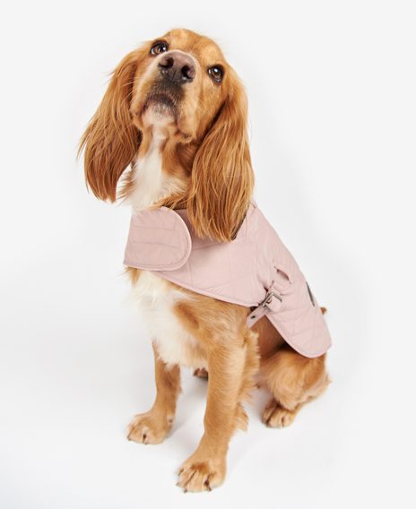 Barbour Quilted Dog Coat — Pink