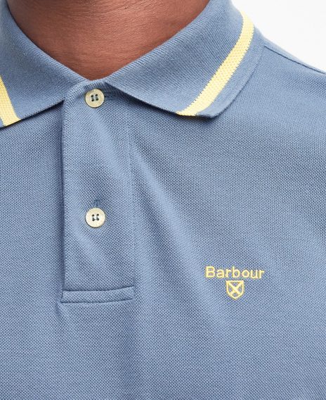 Barbour Newbridge Polo Shirt — Dark Chambray