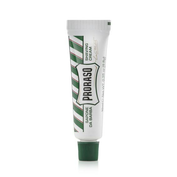 Cestovní osvěžující krém na holení Proraso Green - eukalyptus (10 ml)