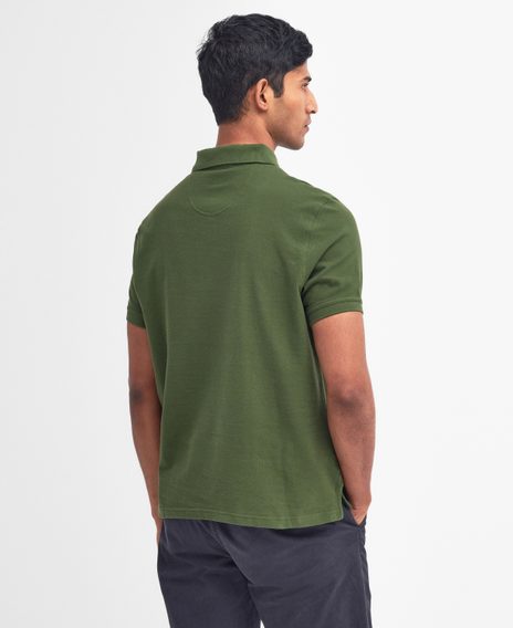 Barbour Lightweight Sports Polo Shirt — Rifle Green