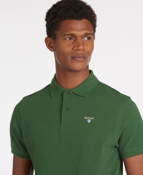 Barbour Sports Polo Shirt — Forest Green