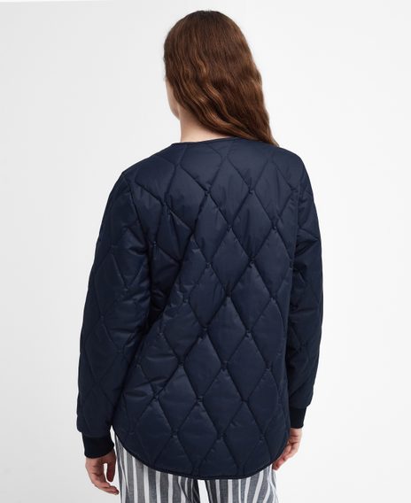 Barbour Bickland Quilted Jacket — Dark Navy