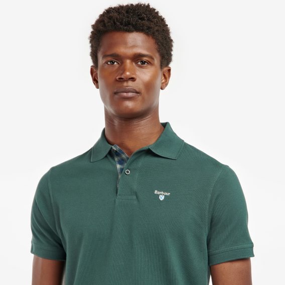 Barbour Tartan Pique Polo Shirt — Green Gables