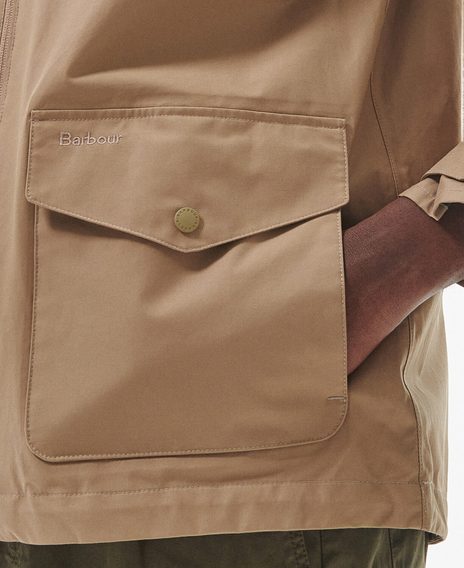 Barbour Whitstone Waterproof Jacket — Military Brown