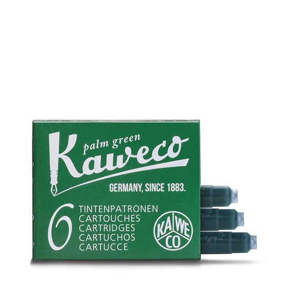 Kaweco Ink Cartridges 6-Pack — Palm Green