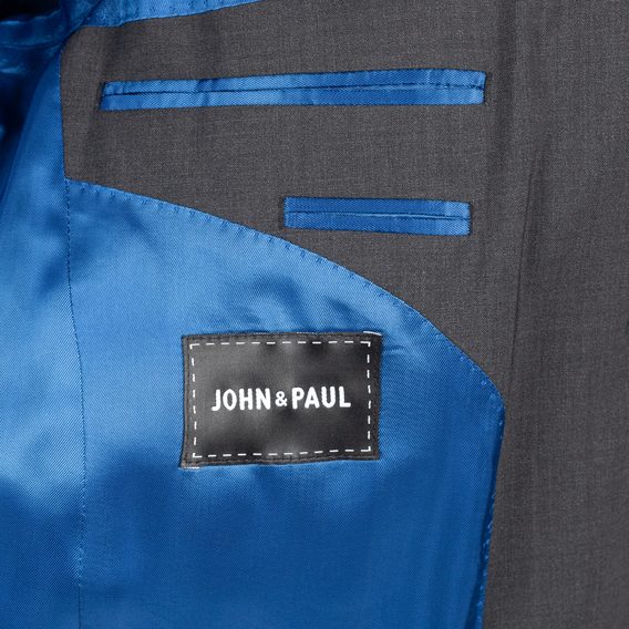 Vlněné sako John & Paul - tmavě šedé