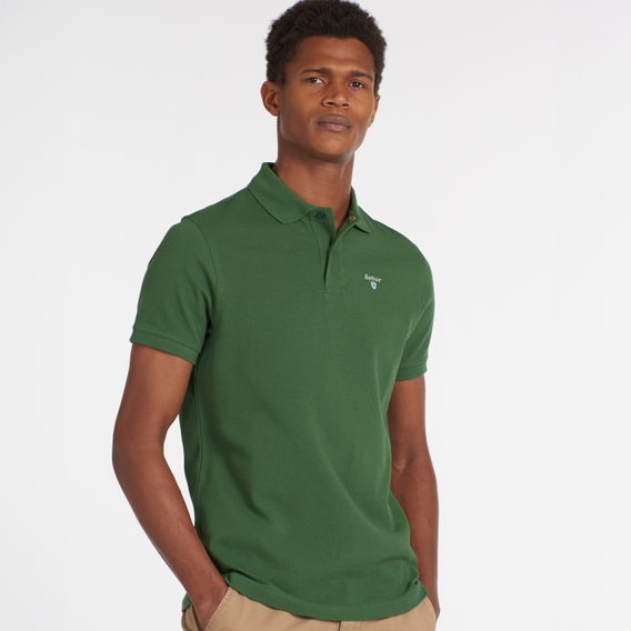 Barbour Sports Polo Shirt — Forest Green