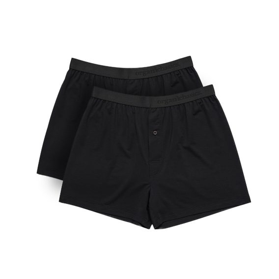 Trenýrky Organic Basics TENCEL™ Lite Boxer Shorts - černé (2 ks)