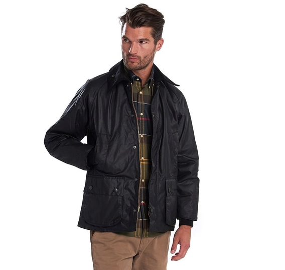 Barbour Bedale Wax Jacket — Black