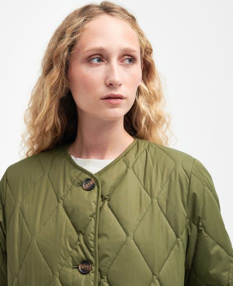 Barbour Bickland Quilted Jacket — Military Olive