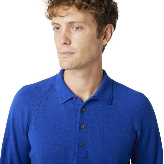 Peregrine Beauford Polo Shirt — Cobalt