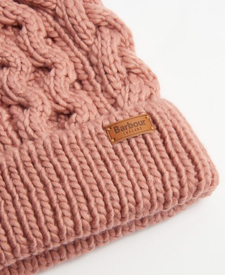 Barbour Penshaw Beanie — Dusty Rose