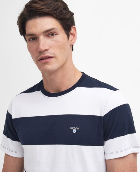 Barbour Whalton Striped T-Shirt — Clasic Navy