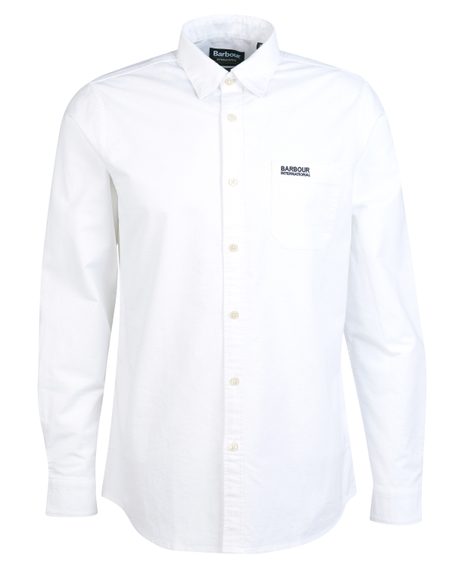 Barbour International Kinetic Tailored Shirt — Classic White