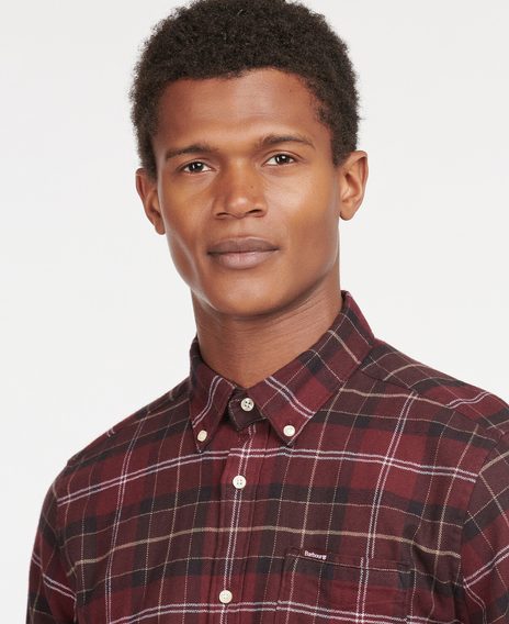 Barbour Kyeloch Tailored Shirt — Winter Red Tartan