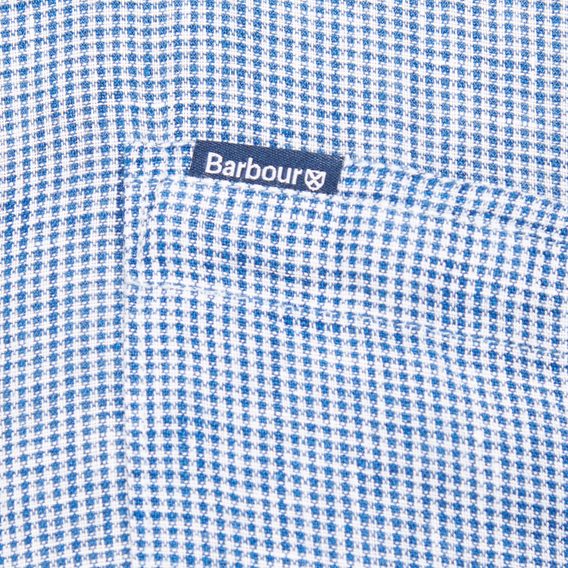 Barbour Linton Tailored Shirt — Classic Navy