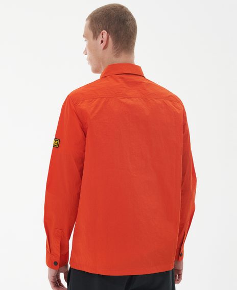 Barbour International Inlet Overshirt — Spicy Orange