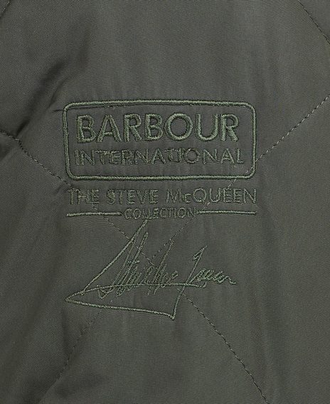 Barbour International Steve McQueen Quilted Merchant — Sage
