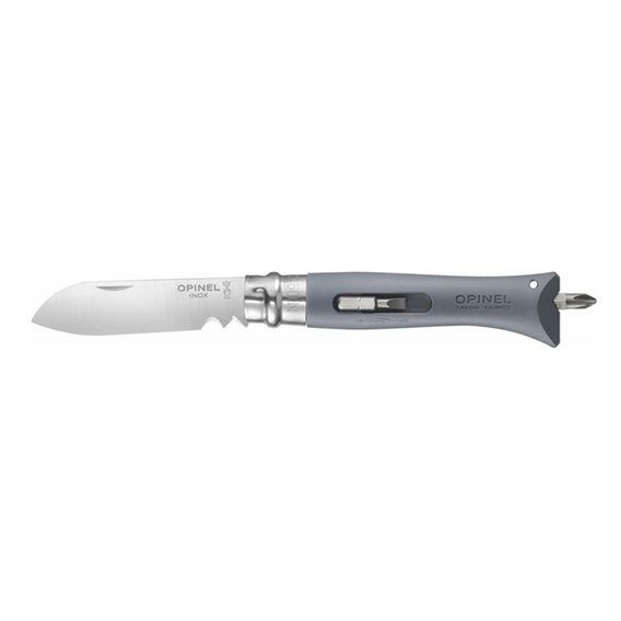 Multifunkční zavírací nůž Opinel VRI N°09 DIY (šedý)
