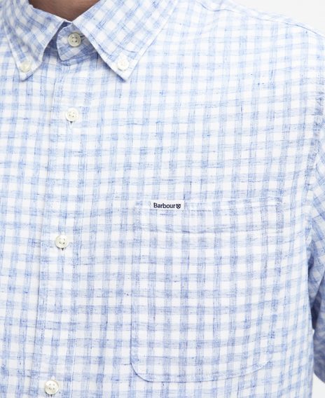 Barbour Kanehill Tailored Shirt — Sky