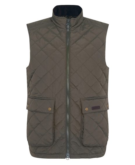 Barbour Fernwood Quilted Gilet — Dark Olive