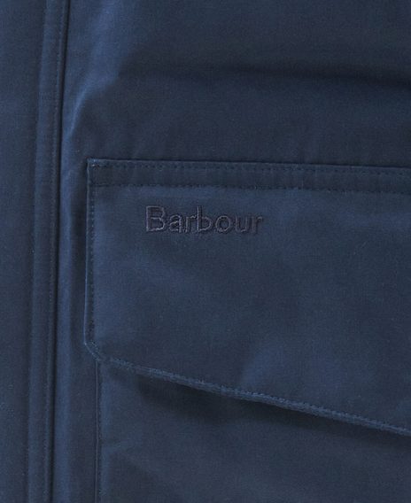 Barbour Ripley Waterproof Parka Jacket — Classic Navy