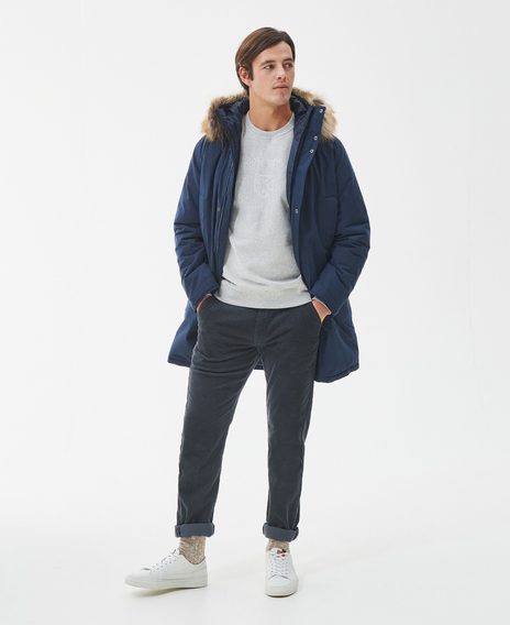 Barbour Ripley Waterproof Parka Jacket — Classic Navy