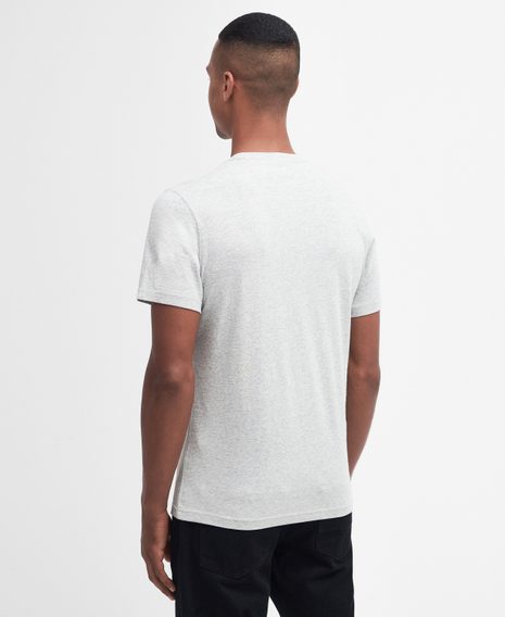 Barbour International Socket Graphic T-Shirt — Grey Marl