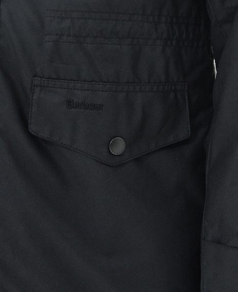 Barbour Sapper Wax Jacket — Black